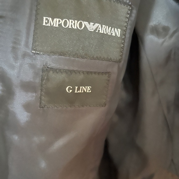 New NWOT Men’s Emporio Armani G-Line Two-Button Slim-Fit Blazer Sz 54 Dark Navy - Picture 6 of 8